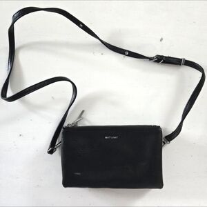 Matt & Nat Sleek Black Crossbody Bag